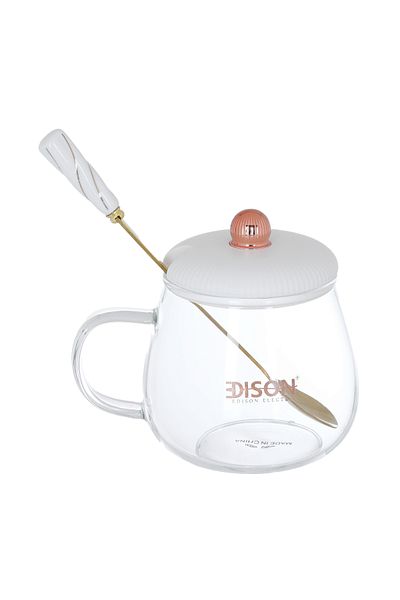 Edison Tea Maker Set, 600 Watt, 1 Liter, 4 Pieces - White