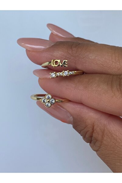 kurukafagift خاتم مفصل مزدوج مرصع بحجر زهرة الحب