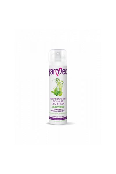 Farmec Antiperspirant Feet Deo-Fresh with Green Tea, Farmec, 150ml