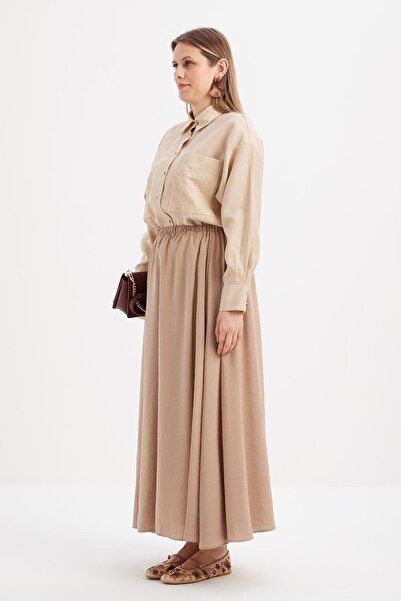 ALLDAY Vizon-Lastikli Basic Etek