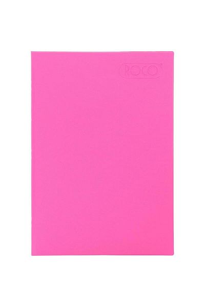 Roco Neon Pink Carnation Lined Notebook A4 - 40 Sheets