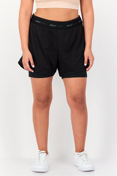 Only Play Women Loose Fit Training Shorts, Black