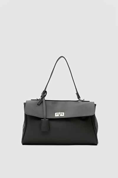 Shule Bags Geantă de umăr Amara Interlock Classic Neagră