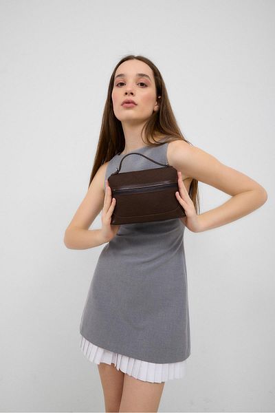 Shule Bags Geantă Yoko Box Geantă de mână și de umăr maro