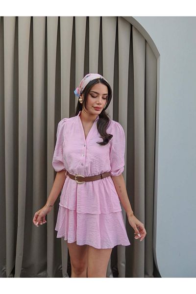 ESRAHELVACI Belted Skirt Layered Dress