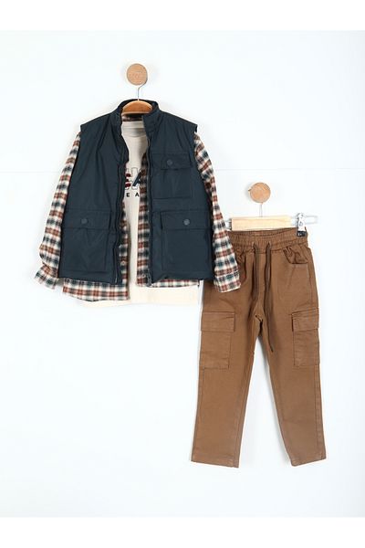 xo kids moda Boy's Top and Bottom Set 2-7 Years 4497