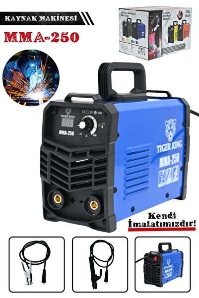Mur-Cell Tiger King 250 Amper Dijital Göstergeli İnvertör Kaynak Makinesi Mavi