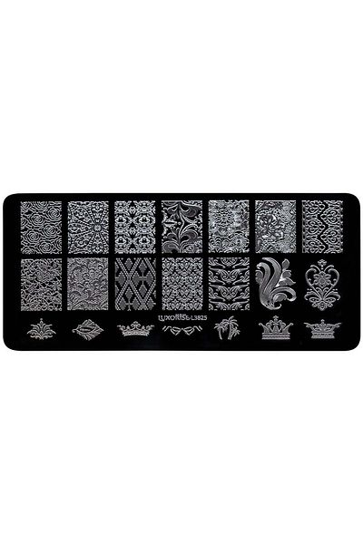 LUXORISE Placă metalică pentru ștampilarea unghiilor, Queen Expectations