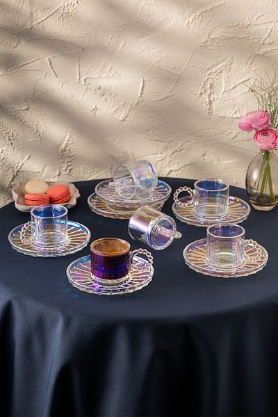 Emsan Muhabbet 100 ml Set of 6 Coffee Cups