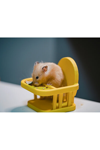 TRENDİN YOLU Sarı hamster mama sandalyesi 7 cm