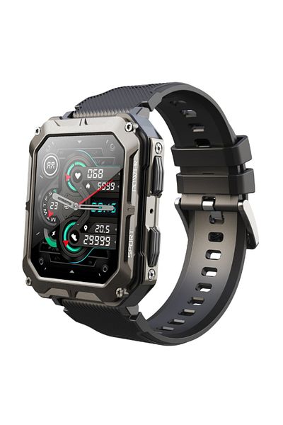 ROHS Smartwatch RoHS® C20 Pro Black, 1.83 inch, Bluetooth Call, Bluetooth 5.0