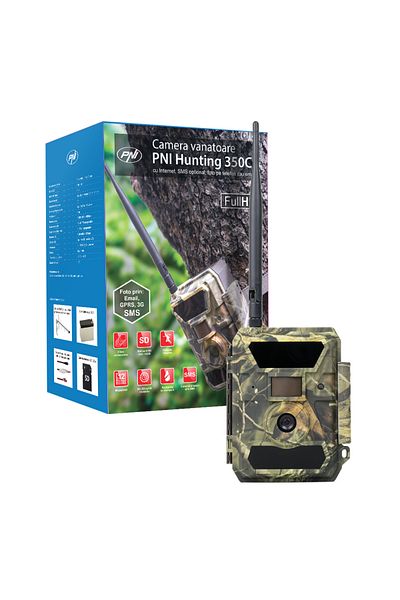 PNI PNI Hunting 350C 12MP hunting camera with 3G Internet, SMS, email, FTP, full HD 1080P, Night Vision
