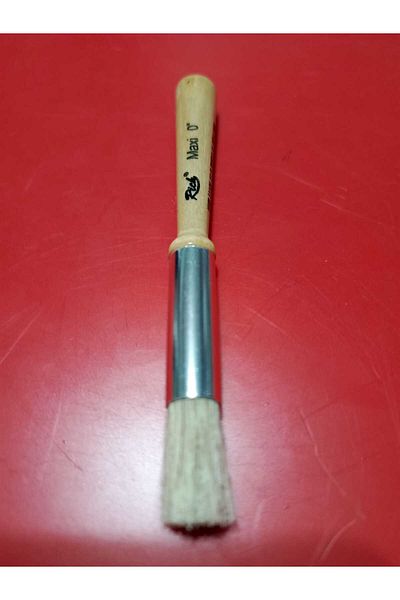 Rich Maxi Stencil Brush No:0 Synthetic Brush with Hard Bristles