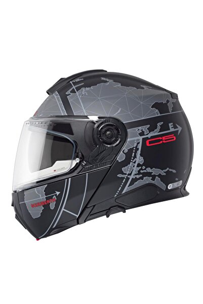Schuberth C5 GLOBE BLACK ÇENE AÇILIR MOTOSİKLET KASKI