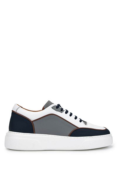 Tamer Tanca Men's Genuine Leather White Sneakers & Sports Shoes