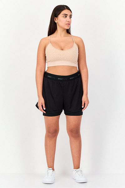 Only Play Women Loose Fit Training Shorts, Black