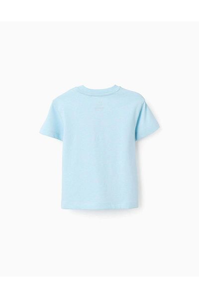 Ziddy Cotton T-shirt with 3D Detail for Baby Boys 'Lobster', Blue