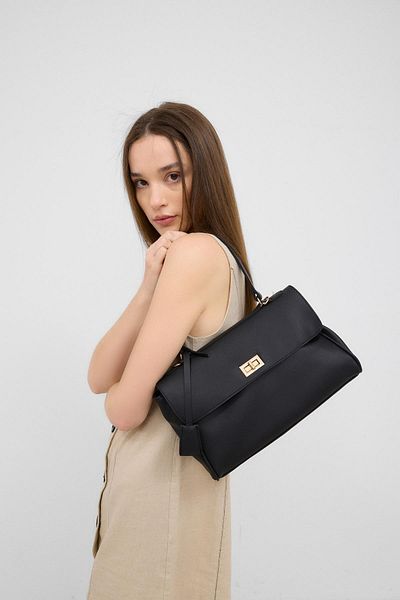 Shule Bags Geantă de umăr Amara Interlock Classic Neagră