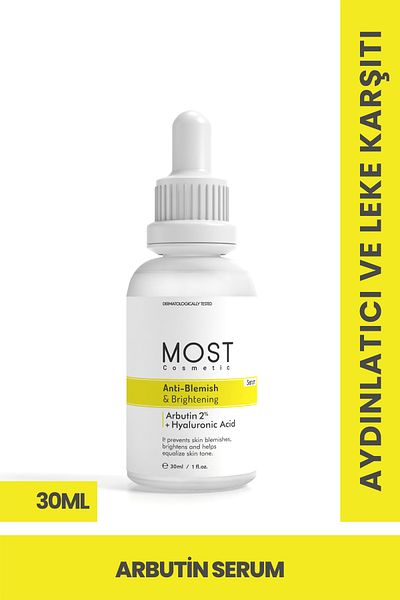 MOST Cosmetic Anti-Blemish, Skin Tone Equalizing and Brightening Arbutin Serum 30ml