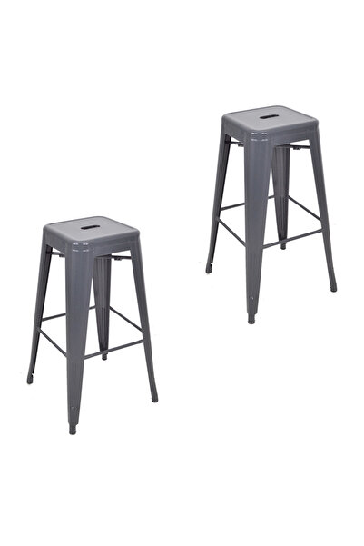 ChairLife Tolix Metal Bar Tabure(2 Adet)