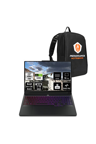 LENOVO Legion Pro 7 Ultra 9 275HX 64GB 2TB SSD RTX5080/16GB 175W 240Hz WQXGA OLED 16" FDOS Laptop