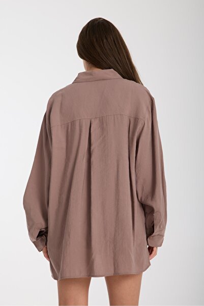 Store %100 Pamuk Yazlık Gömlek – Rahat Bol Kesim, Uzun Kollu, Şık Tunik Tarzı