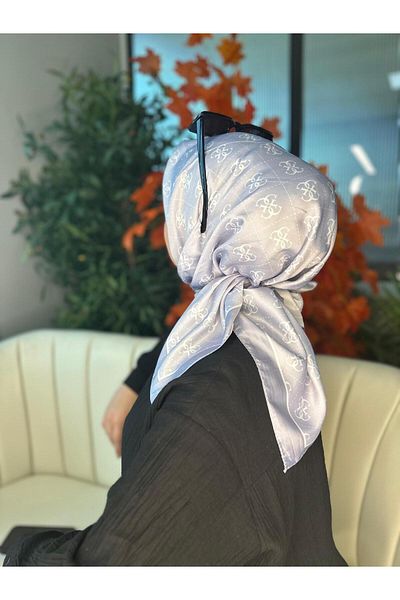 Oxygen Scarfs Patterned Voile Silk Scarf-6204527