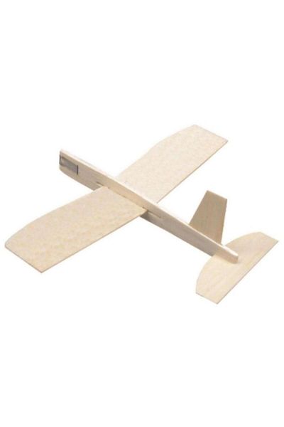 Generic لعبة طائرة شراعية من خشب البلسا من إيروركس، مقاس 8 بوصات، GLIDER25-1D60