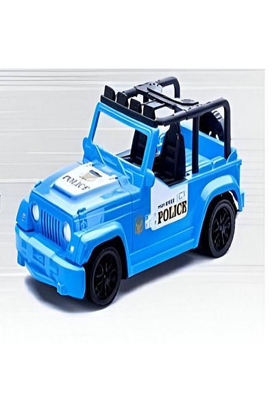 rexa Police Car Jeep Remote Control Toy + Battery 7.7x8x18 cm