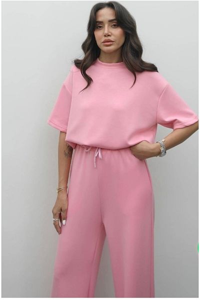 CADDELAMODA Women's Colorful Modal Casual Suit