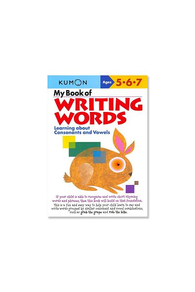 BOOKS Kumon My Book of Writing Words: Learning about Consonants and Vowels
