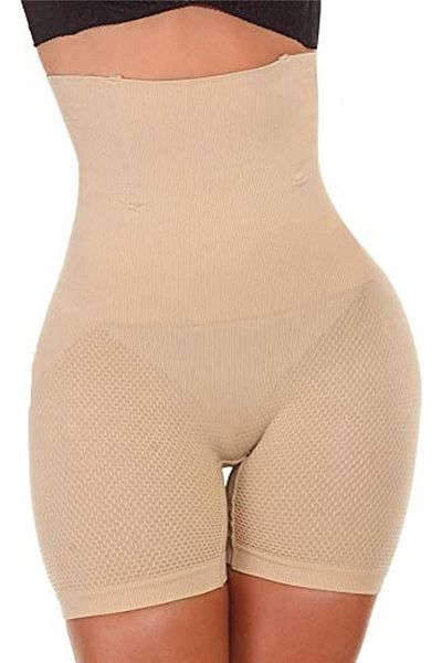 Glamroot Women's Shapewear Body Shaper Tummy Tucker Hi-Waist Thigh Slimmer Shorts Panties, 3XL