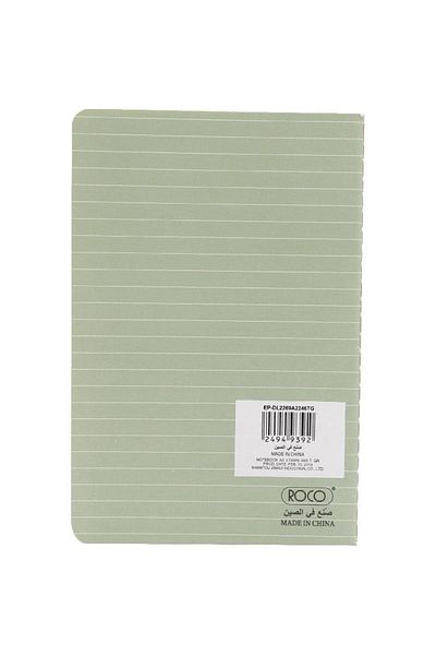 Roco Stripes Pastel Lined Notebook A5 - 46 Sheets Teal Green