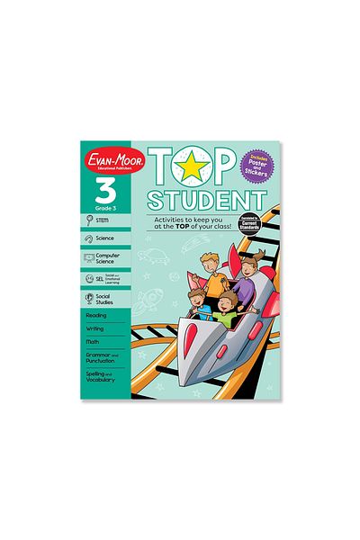 BOOKS Evan-Moor Top Student, Grade 3 Workbook
