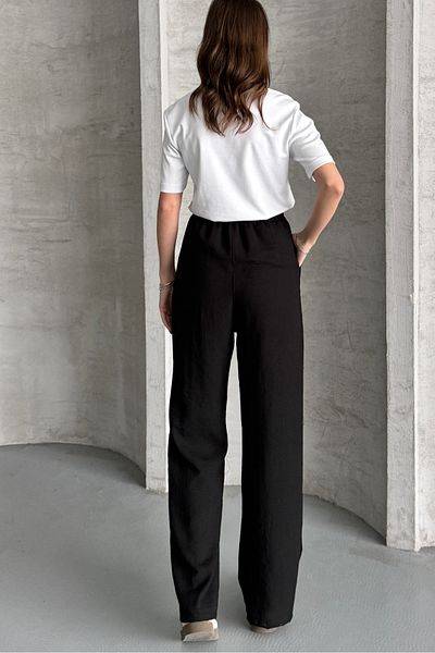 macharel jeans Wide Leg Ayrobin Linen Trousers