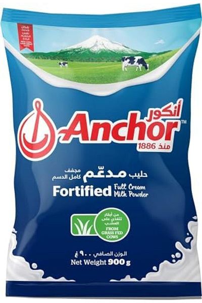 Anchor Full Cream Milk Powder Pouch 900g