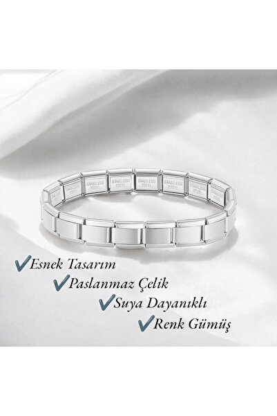 steel stainless سوار ساحر من الفولاذ الإيطالي