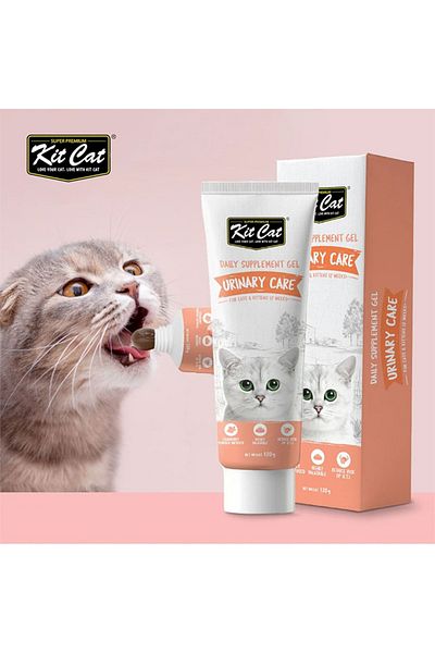 Kit Cat Urinary Care Daily Supplement Gel For Cats and Kittens - 120 g