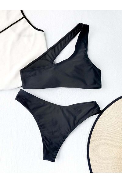 WildFashion 2-piece swimsuit with cutout and one-shoulder fastening SW2413-1