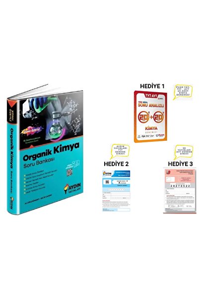 Aydın Yayınları Organik Kimya Soru Bankası 2025-2026 Bol Hediyeli..