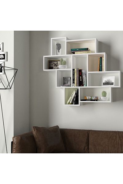UnicUtil UnicUtil Wall Shelf, 116 x 15 x 104 cm, White