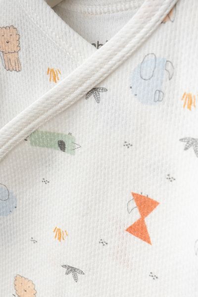 Bebitof Cute Hedgehog Patterned 5 Piece Newborn Hospital Release Bodysuit Set