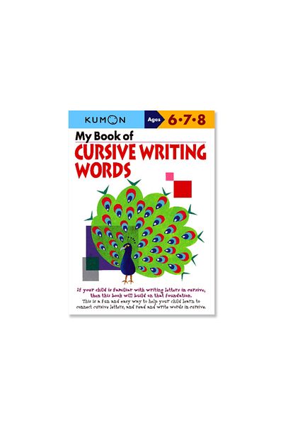 BOOKS Kumon My Book of Cursive Writing Words