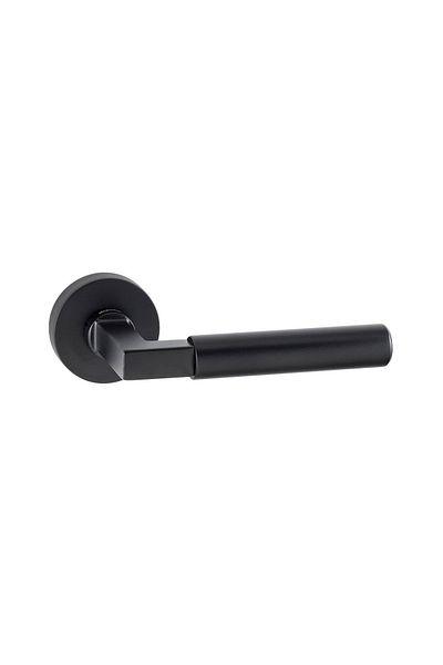 EYMEN YAPI Doğanlar Bs Luxury Rosette Room Door Handle Matte Black