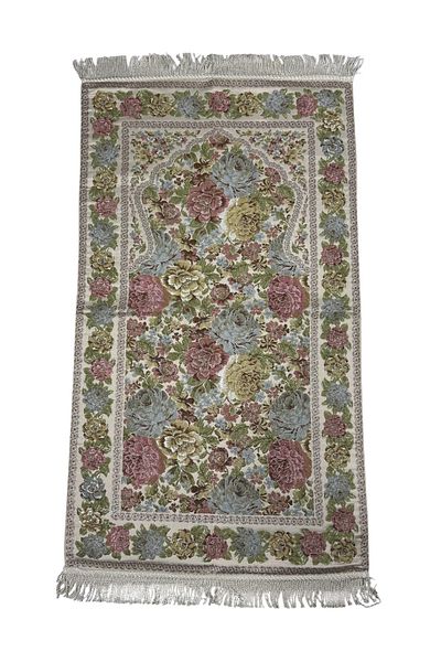TAYBOUN Luxury Firdevs Prayer Mat with Rich Rose Patterns