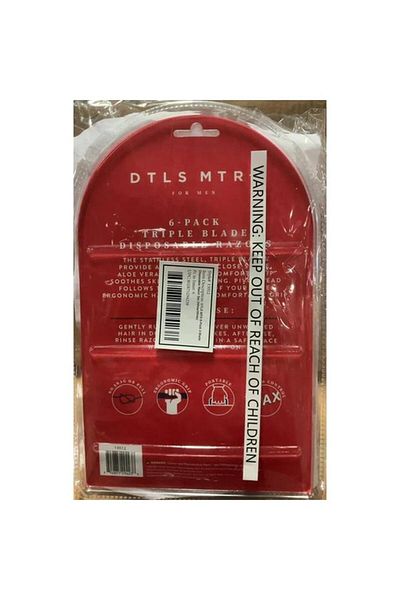 Generic شفرات حلاقة إيروركس ثلاثية الشفرات، رأس دوار، للاستخدام مرة واحدة، لون أسود وأبيض، 13012