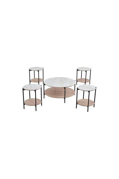 DEC4 Elegant and modern 4+1 tea table set