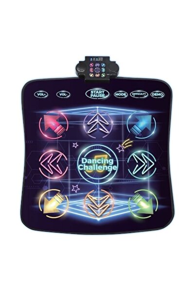 Tessari Covoraș muzical interactiv pentru copii, cu sunete și lumini, joc de dans, 99x93 cm