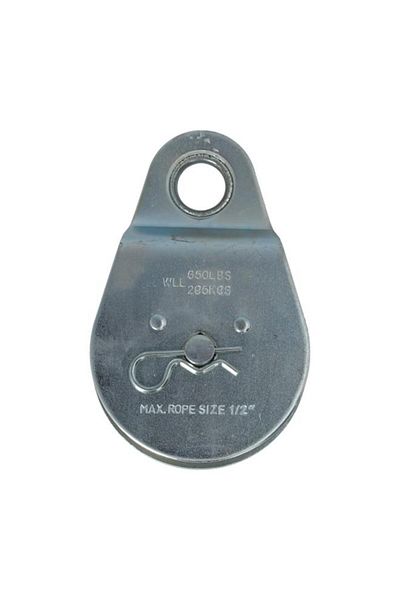 Generic Campbell Heavy Duty Single Sheave Fixed Eye Pulley Grey 3inch