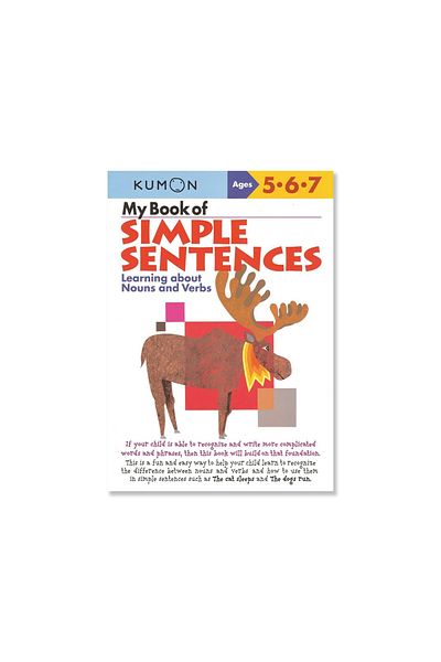 BOOKS Kumon My Book of Simple Sentences: Learning about Nouns and Verbs